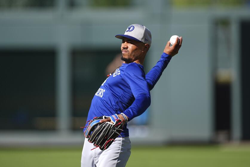 Mookie Betts stays at shortstop, Teoscar Hernández in proper in Dodgers beginning lineup