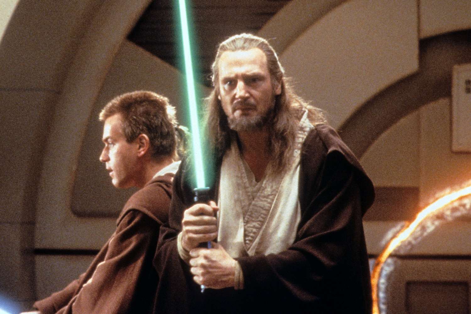 Liam Neeson scoffs at his character’s ‘namby-pamby’ demise in “The Phantom Menace”: ‘Please, hardly a Grasp Jedi’