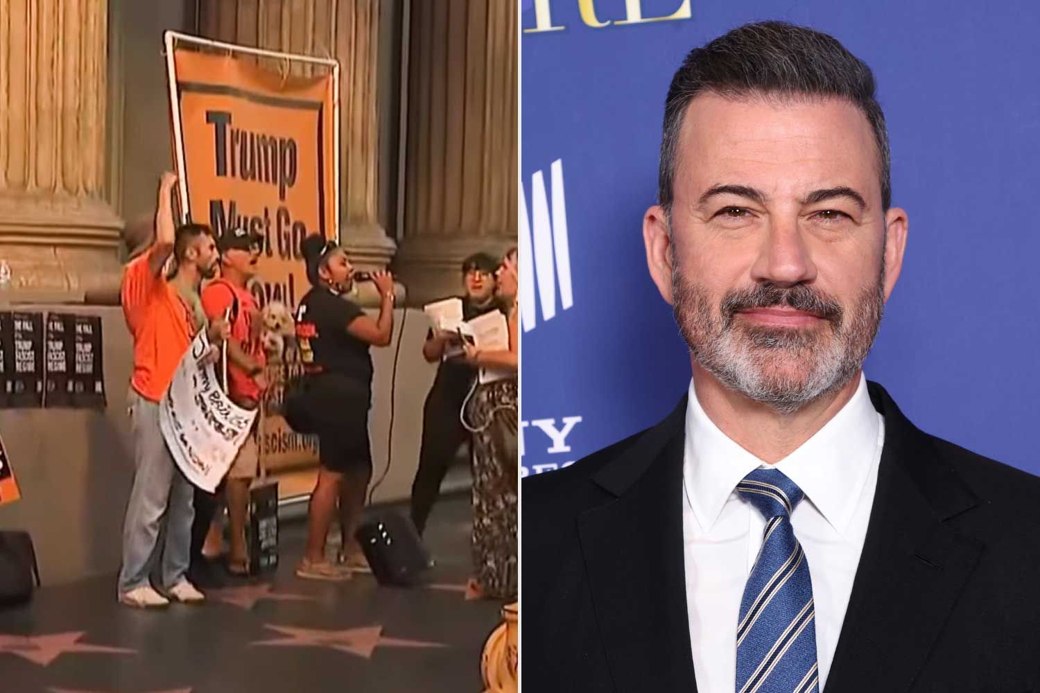 Protesters collect exterior of “Jimmy Kimmel Dwell” studio to oppose present’s suspension