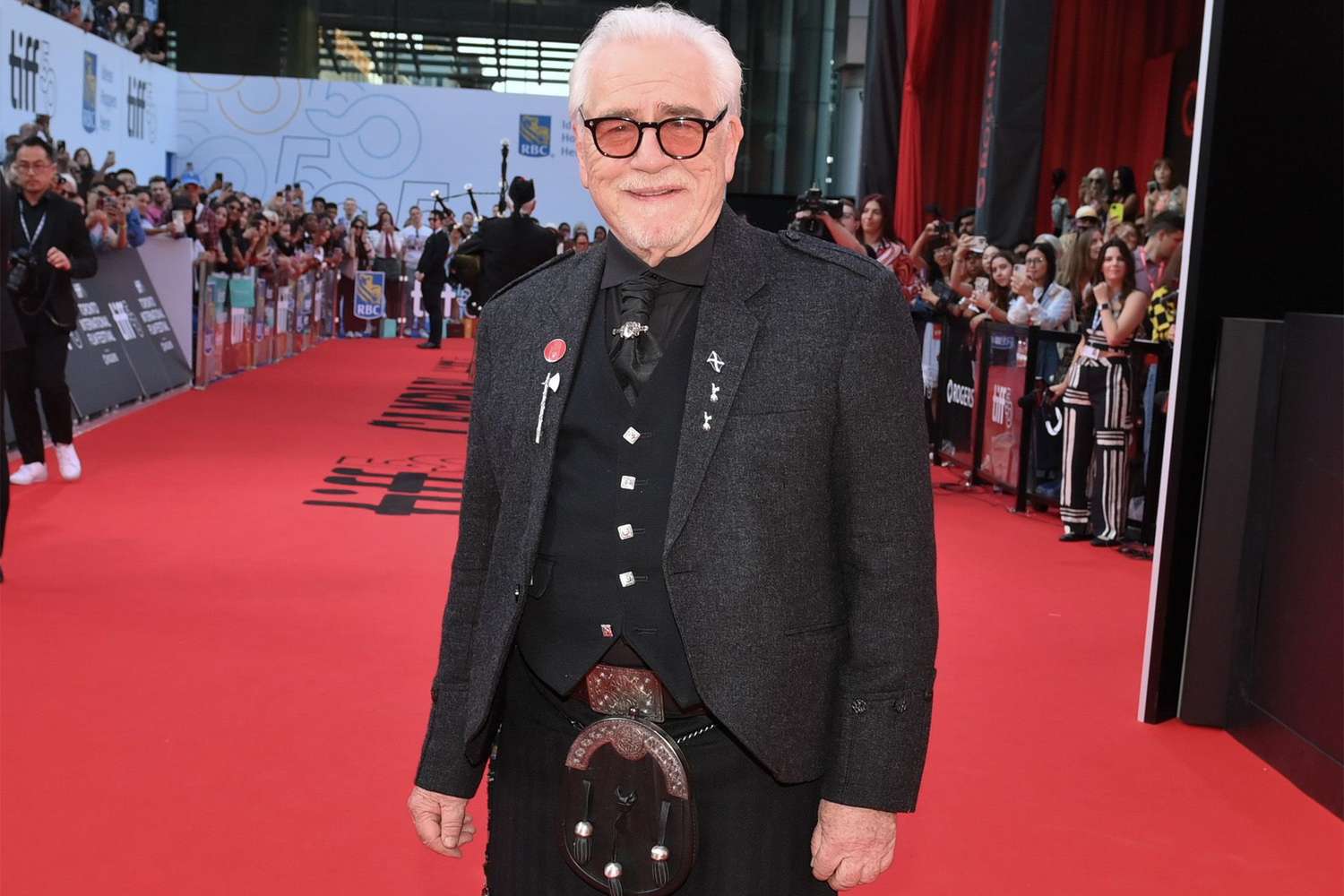 “Succession” star Brian Cox by chance flashes movie fest viewers whereas going commando in kilt