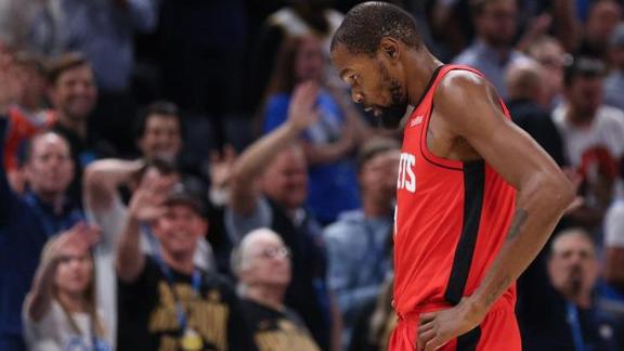 Durant blames himself after Rockets’ 2OT loss