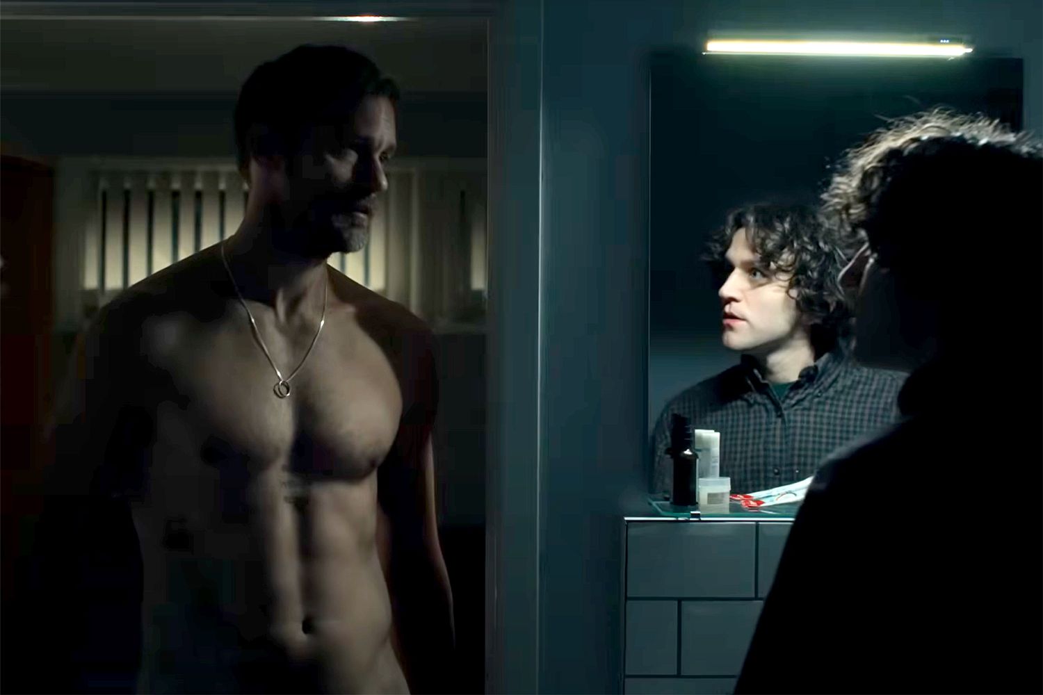 Alexander Skarsgård talks “Pillion”, that viral Pedro Pascal Cannes second, and bringing humor to onscreen BDSM