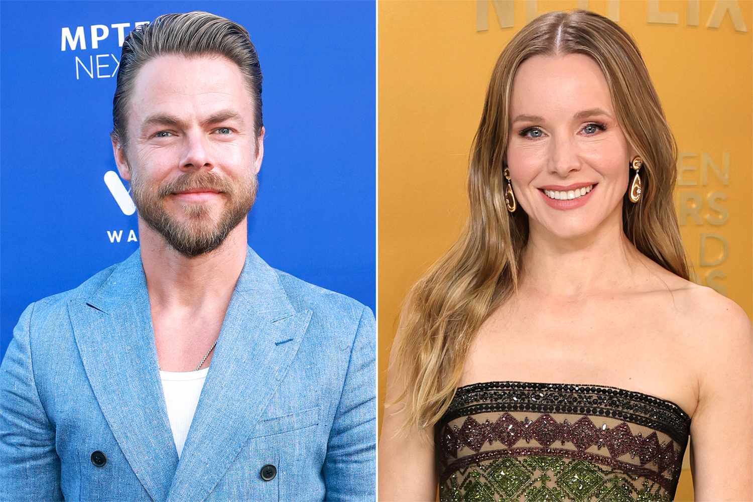 Derek Hough reveals to Kristen Bell that she’s his ‘dream accomplice’ for “Dancing With the Stars”