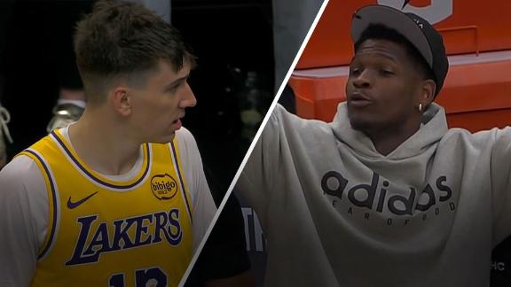Lakers’ Jake LaRavia turns Anthony Edwards’ query right into a caption