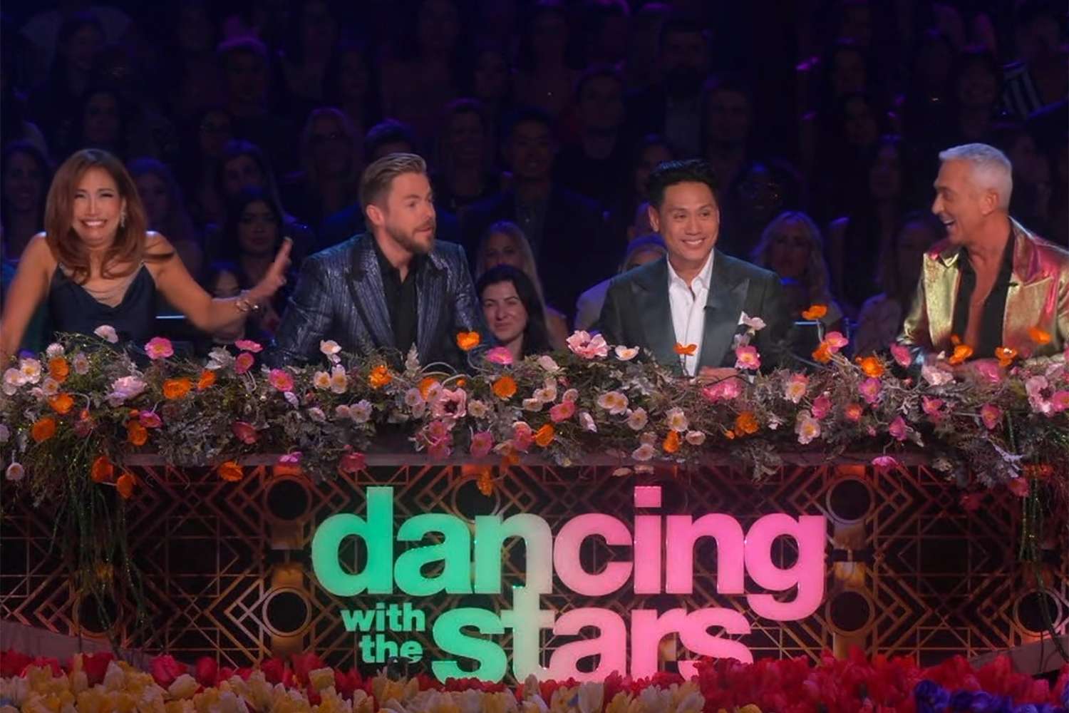 Carrie Ann Inaba interrupts Derek Hough to defend Jordan Chiles’ “Depraved” routine on “Dancing With the Stars”