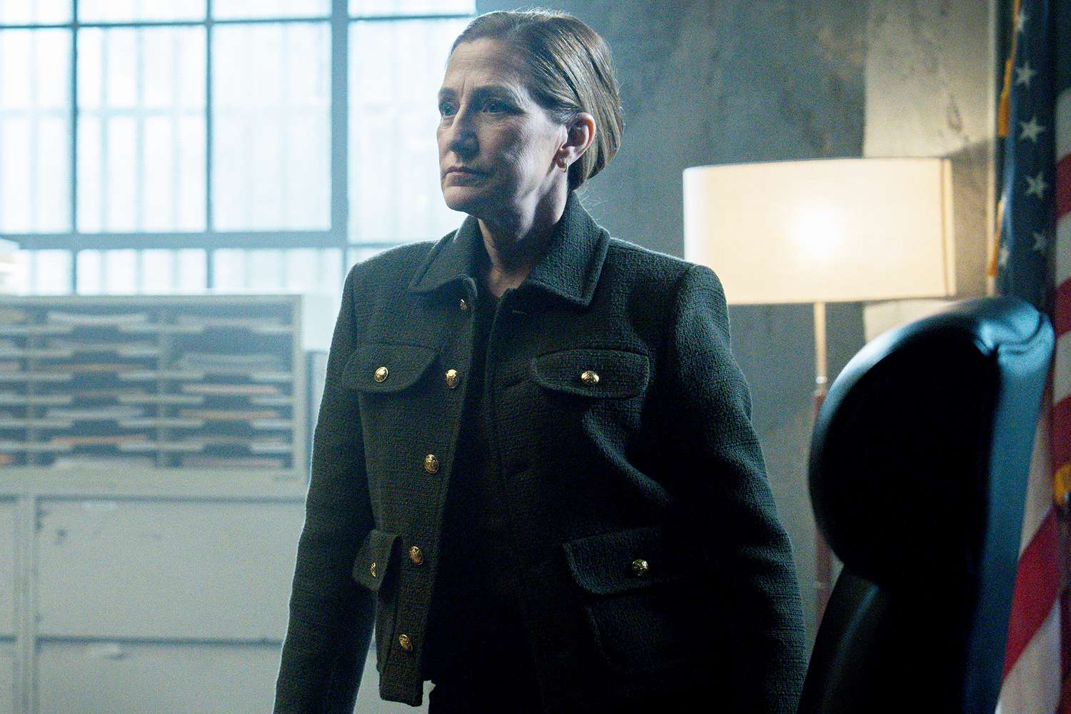 Edie Falco ‘fell on my face’ on her first day filming “Mayor of Kingstown”