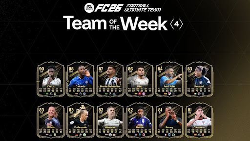 Vinícius Jr. tops Crew of the Week 4 in EA FC 26