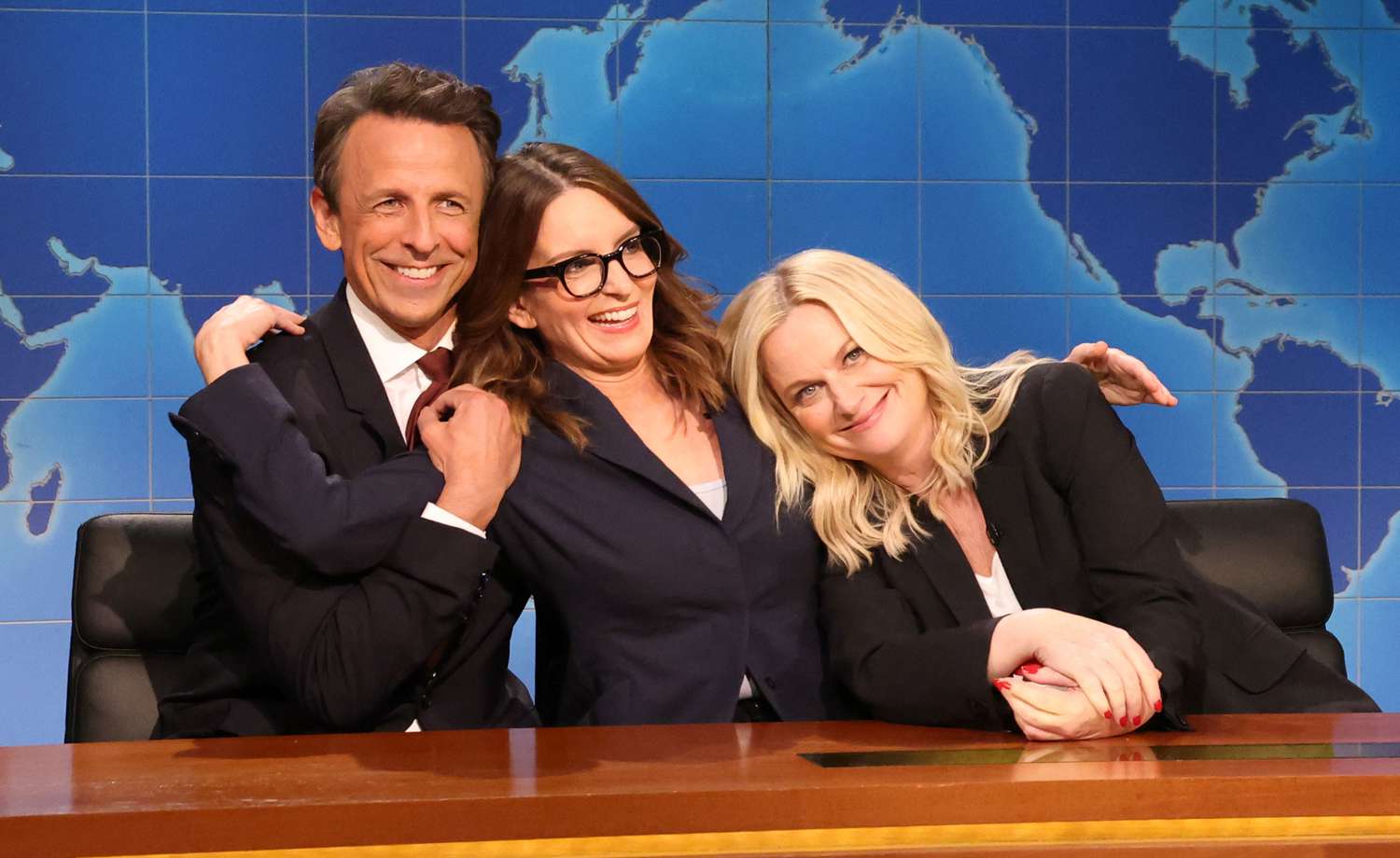 “SNL” alums Tina Fey and Seth Meyers be part of Amy Poehler for joke-off with ‘Weekend Replace’ anchors