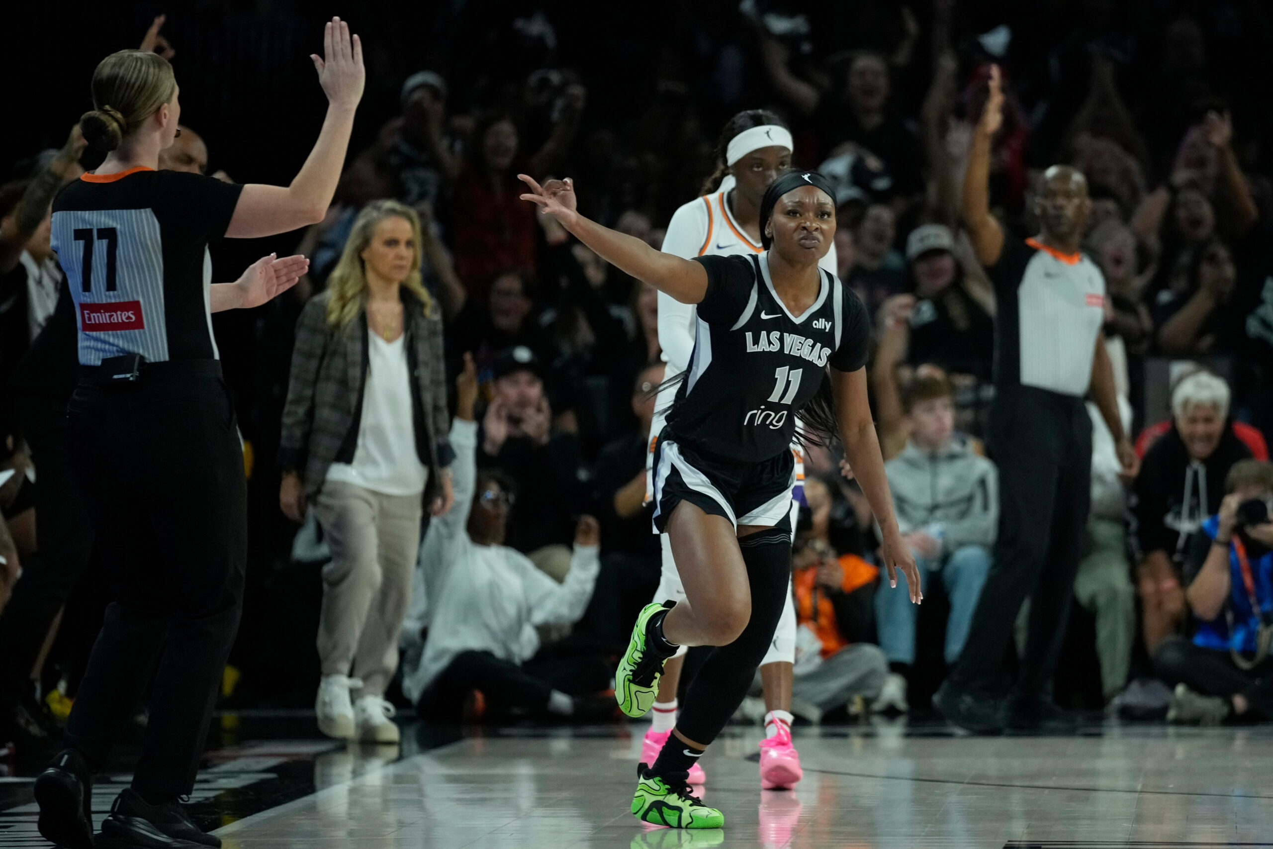 WNBA Finals: Dana Evans supplies Aces’ ‘spark’ off the bench as Las Vegas takes 1-0 collection lead over Phoenix