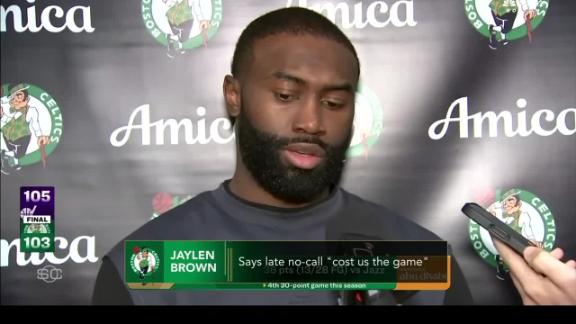 C’s Brown irate at obvious no-call: ‘Unacceptable’