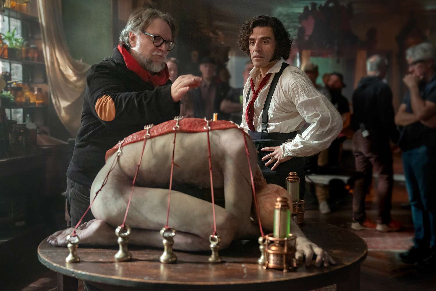 Guillermo del Toro on the “Frankenstein” scene he needed to argue for, and the way Jacob Elordi discovered the Creature’s voice