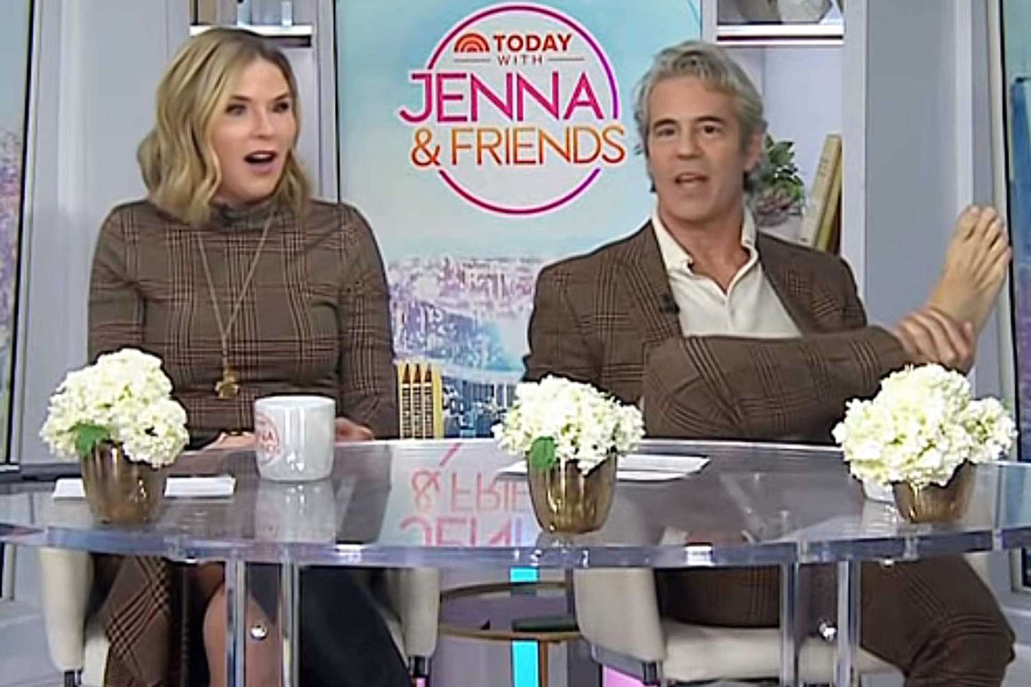 Andy Cohen whips out his naked toes on “Right this moment ”after bragging they’re ‘beautiful’: ‘I wish to let my canine out’