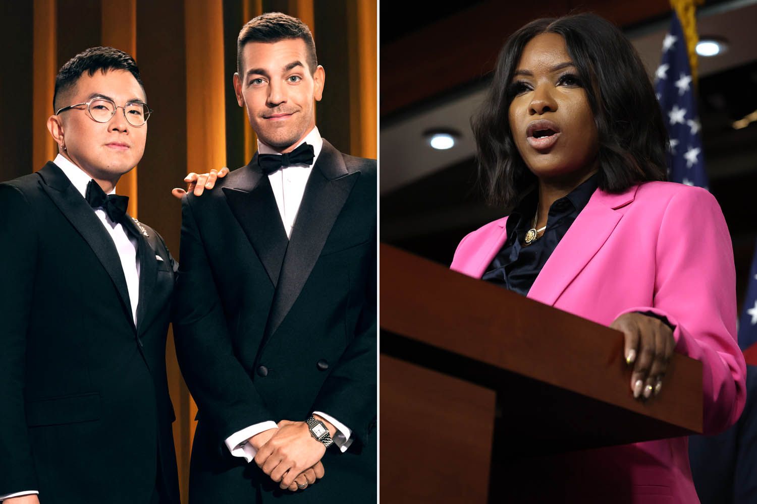 Bowen Yang, Matt Rogers reply to backlash over remarks about Rep. Jasmine Crockett