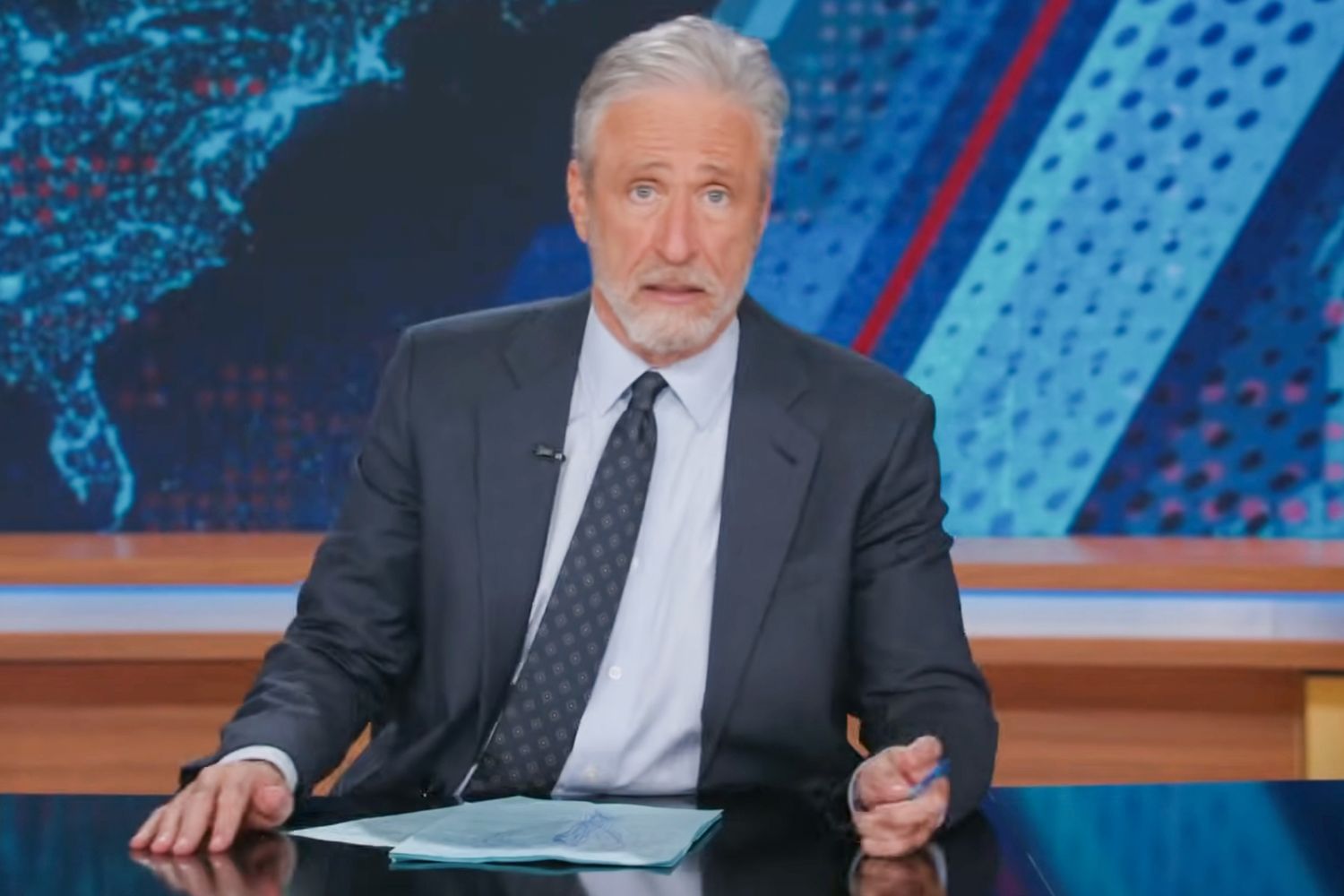 “The Every day Present”’s Jon Stewart compares Secretary of Protection Pete Hegseth to “The Boys” supervillain Homelander